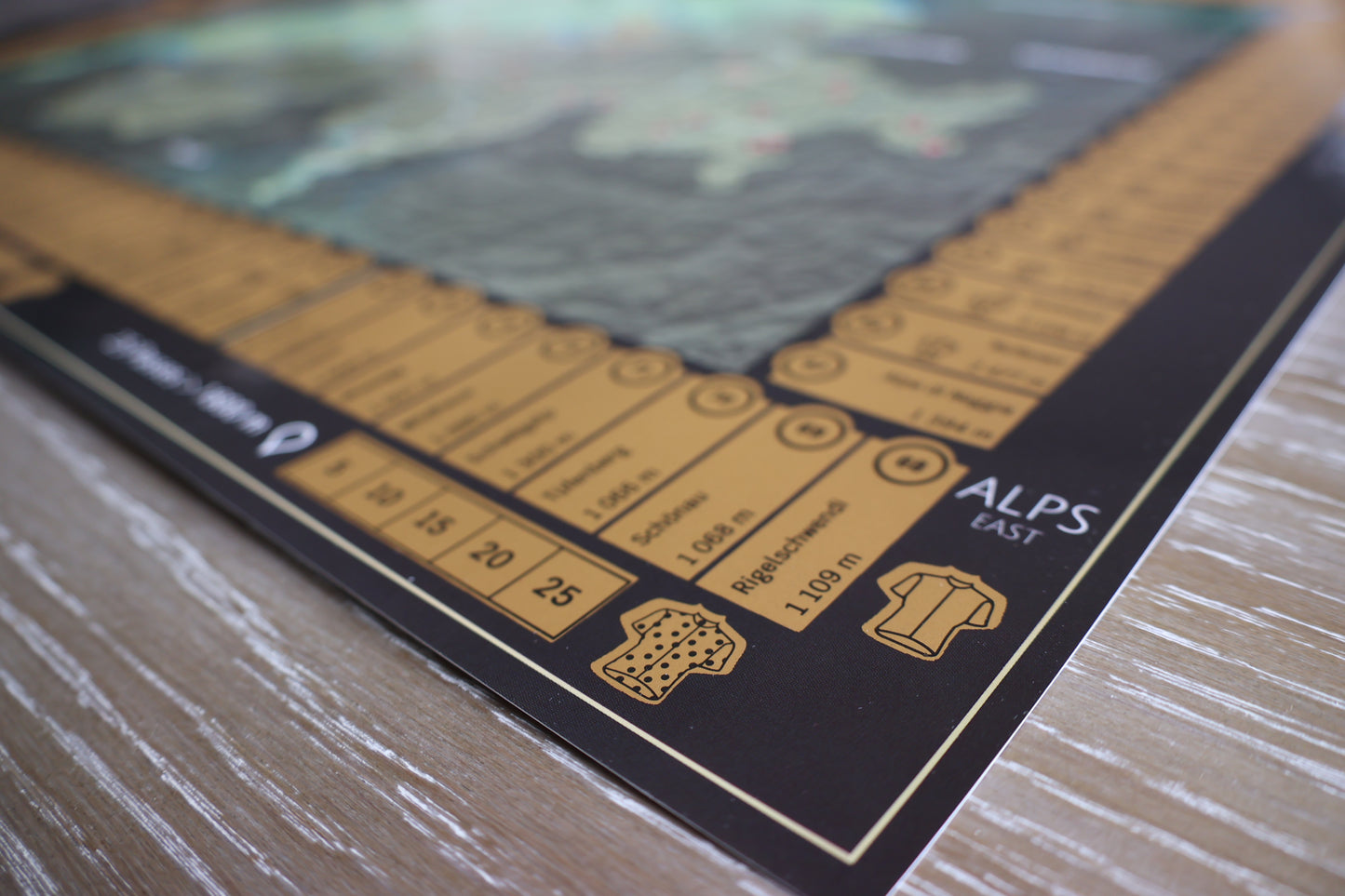 100 Passes Cycling Challenge carte à gratter, Suisse