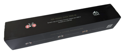 100 Passes Challenge rowerowa mapa Szwajcarii
