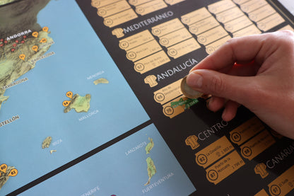 100 Puertos Icónicos – Mapa ciclista para rascar de España